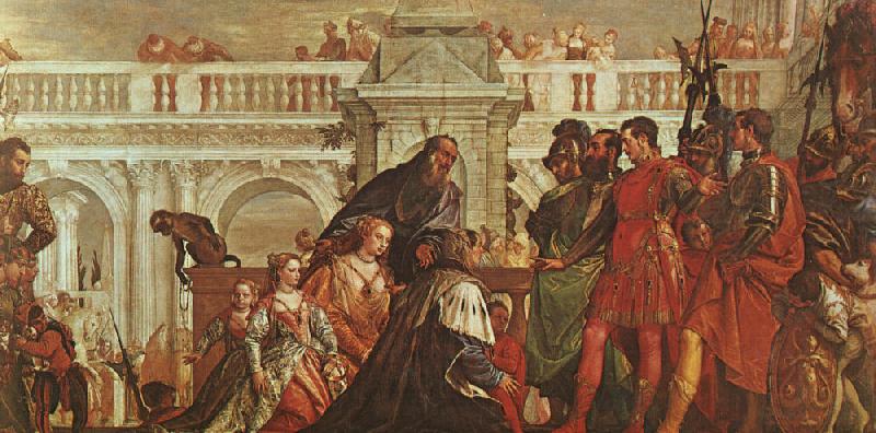  Paolo  Veronese The Family of Darius before Alexander Sweden oil painting art
